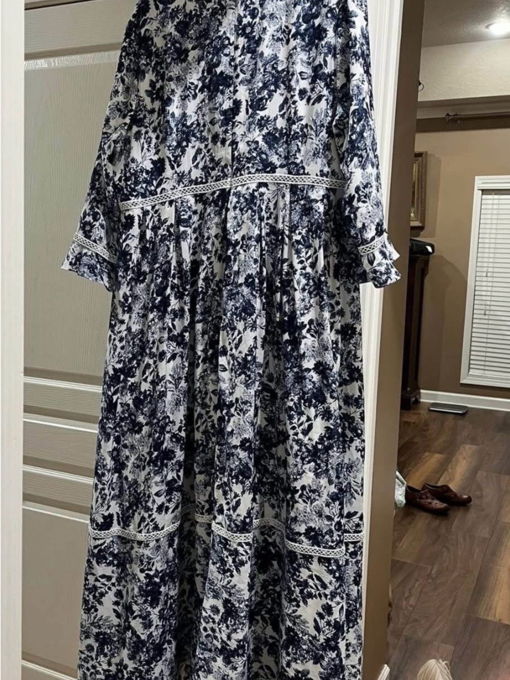 Dainty Jewells Navy and White Floral Maxi Dress